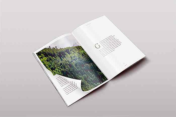 40 Creative Magazine PSD-testmodellen om te downloaden