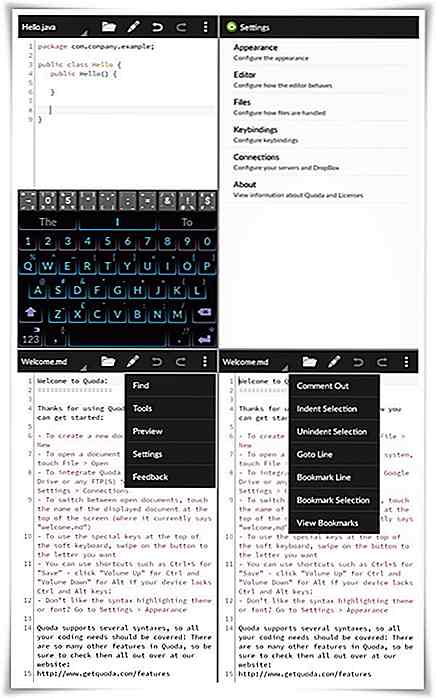 Gratis code-editors voor Android - Best Of