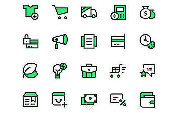 20+ Gratis E-commerce Icon Sets om te downloaden