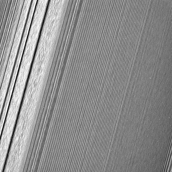 Deze gedetailleerde foto's van Saturn's Rings van NASA zijn verbluffend