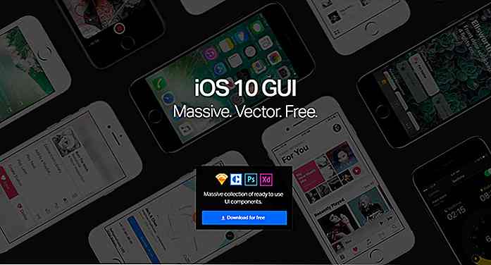 Det ultimate iOS 10 GUI-settet for Sketch, Photoshop og Adobe XD