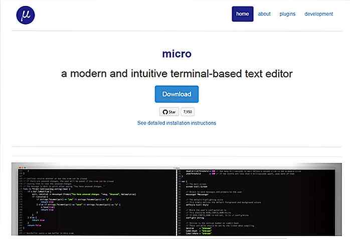 Micro is de op Terminal gebaseerde teksteditor waar je dol op bent