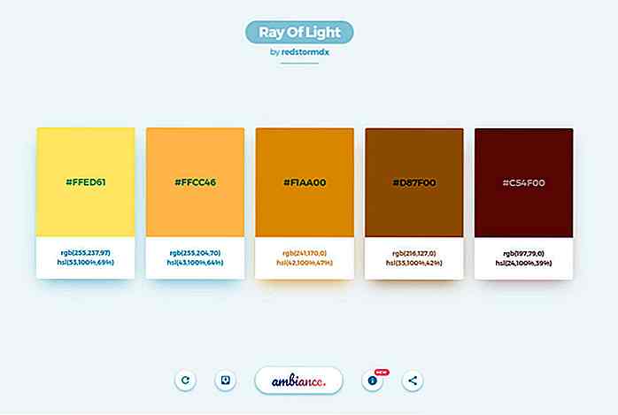 Generazione automatica di bellissime tavolozze di colori con atmosfera