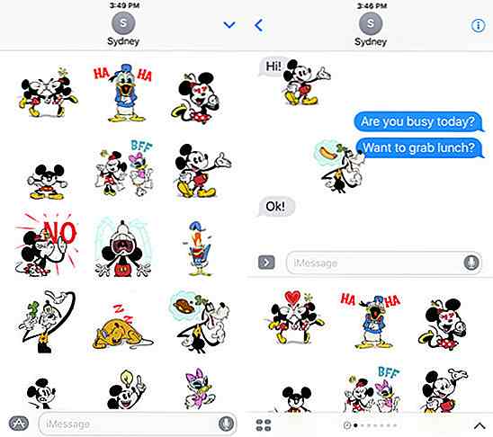 40 super packs d'autocollants iMessages pour iOS 10