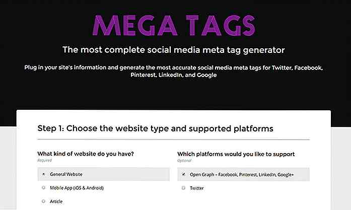 Genera facilmente meta tag social con questa app