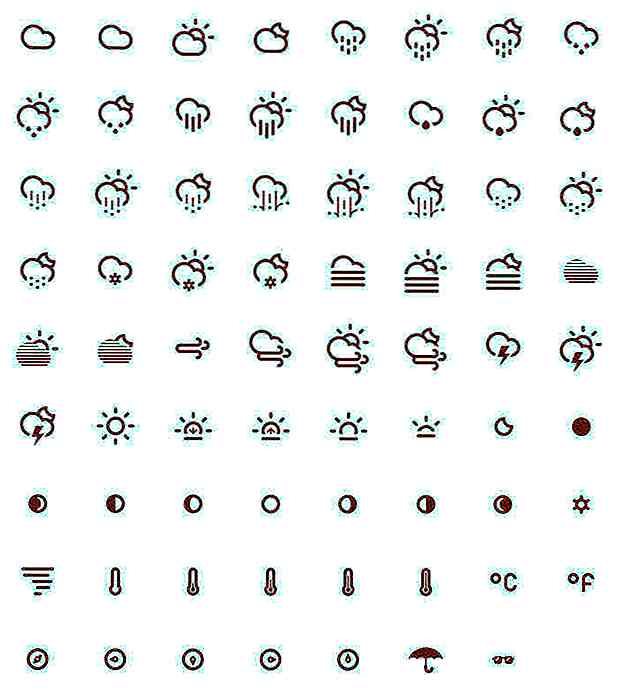 50 Gratis Weather Icon Sett til nedlasting