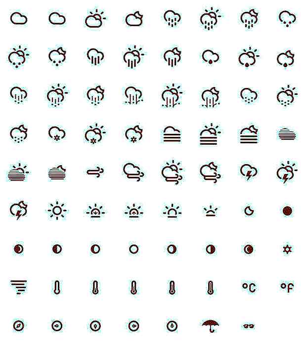 50 set di icone meteo gratuiti da scaricare