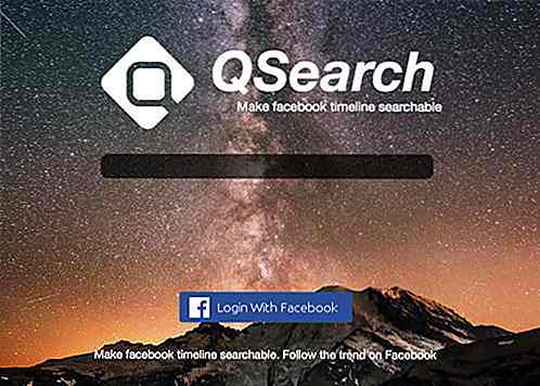Cerca attraverso la tua linea temporale Facebook con QSearch