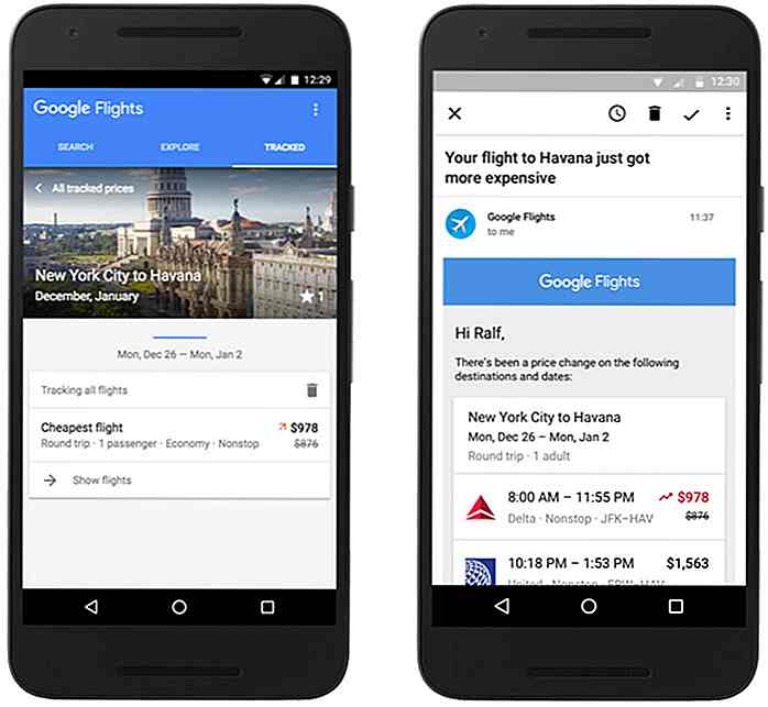 Met de bijgewerkte reisdiensten van Google kunnen gebruikers goedkope vluchten en hotelkamers boeken