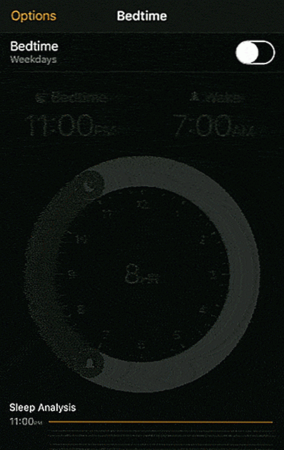 De nieuwe "Bedtime" -functie van de iPhone zal je lastig vallen in slaap