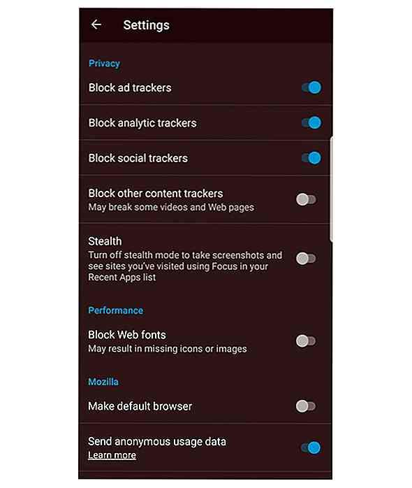 Download de Firefox Focus Experience nu op Android-smartphones