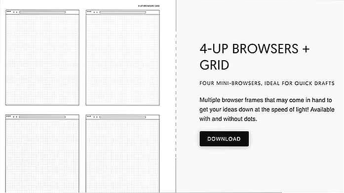 Download gratis afdrukbare wireframing-sjablonen op Sneakpeekit