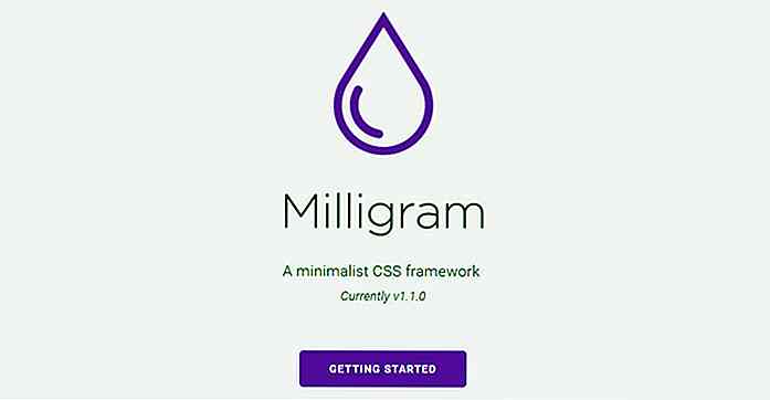 Milligram.css - Minimalistische Frontend-bibliotheek voor ontwikkelaars