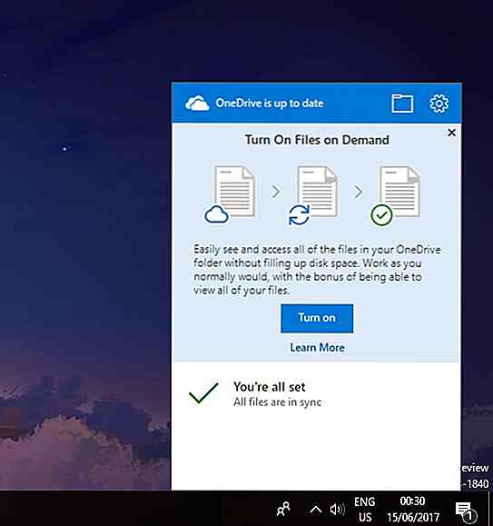 Bruke OneDrive 'Filer på forespørsel' i Windows 10 Insider