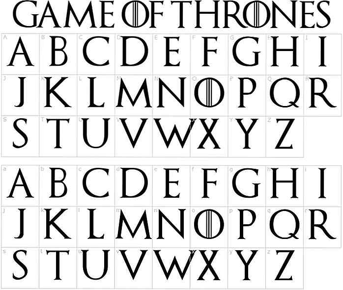 Best Game of Thrones-lettertypen en teksteffecten tot nu toe