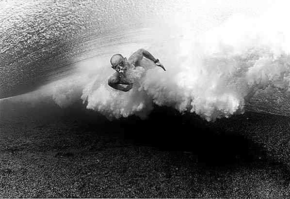 Vetrina della fotografia dell'acqua in bianco e nero