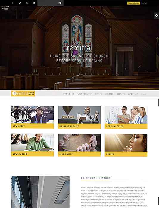 50 prachtige kerk WordPress-thema's voor 2017