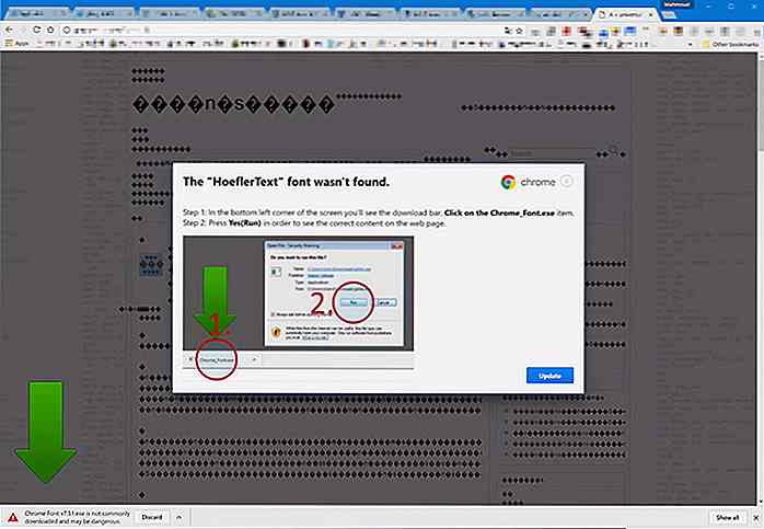 Questo malware Malware per i pacchetti di font sta influenzando i computer