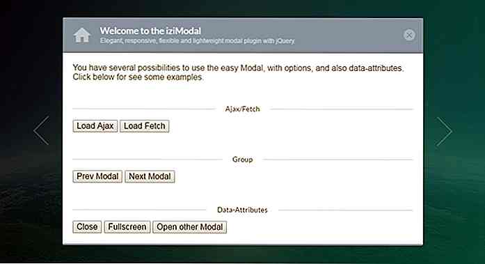 iziModal.js - Un plugin jQuery de fenêtre modale vraiment dynamique