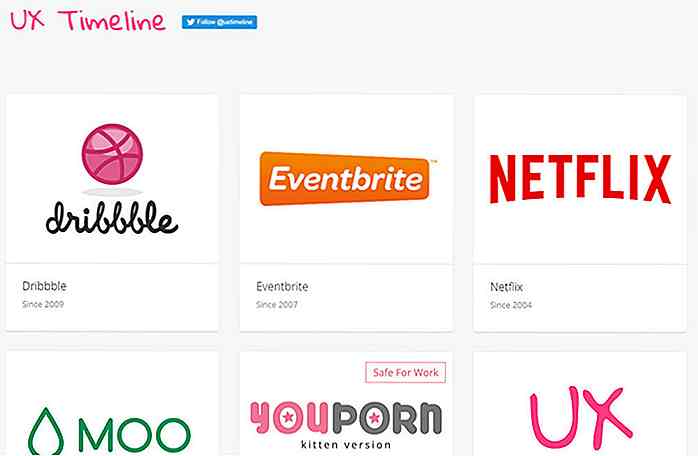 Examine el historial de sus sitios web favoritos con UX Timeline