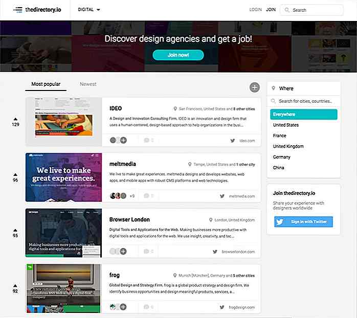 Descubra las mejores agencias de diseño en todo el mundo con TheDirectory.io