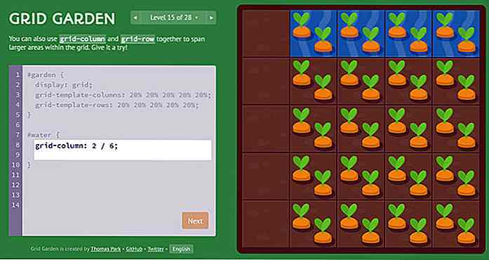 Lær CSS Grid Layout (The Fun Way) med Grid Garden