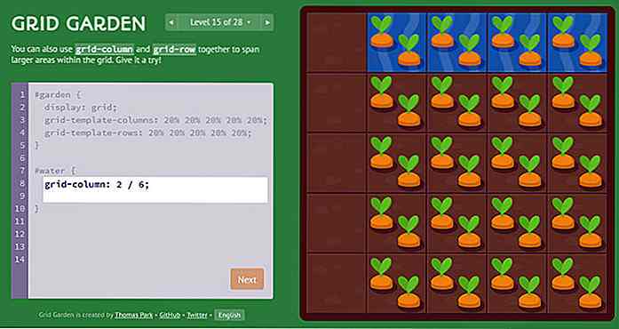Lernen Sie CSS Grid Layout (Der Spaß) mit Grid Garden