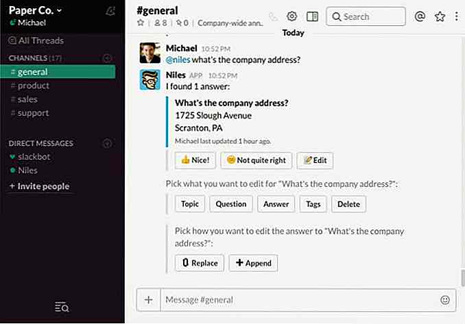 Ontmoet Niles, Slack's Very Own Chat Assistant