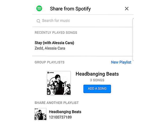 Maak Spotify Playlists met je vrienden in Facebook Messenger