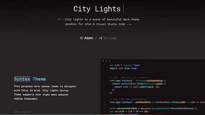 Agregue Dark Themes a Visual Studio Code & Atom con este paquete de UI