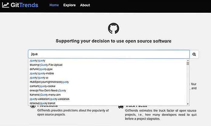 Utforsk Open Source-prosjekter med GitTrends
