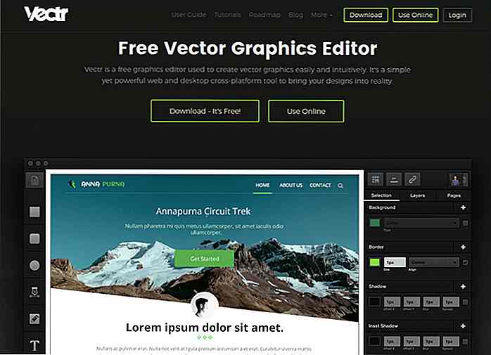 Vectr offre gratuitamente l'editor grafico per browser e desktop