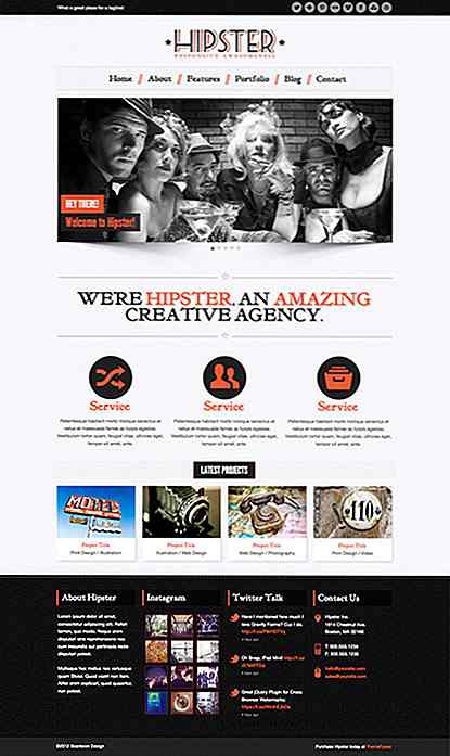 30 Retro WordPress-thema's voor Hipsters