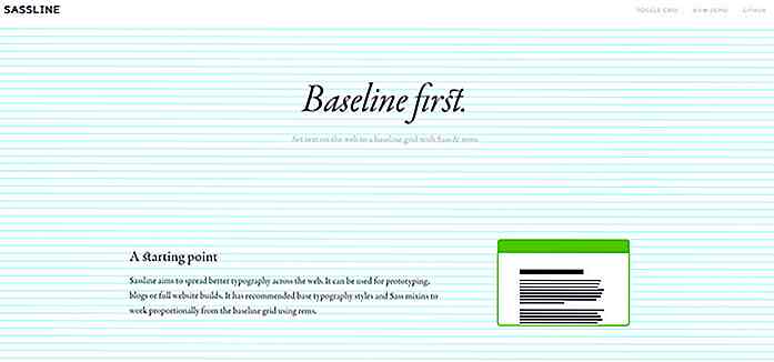 Creëer basislijngrids op het web met Sassline