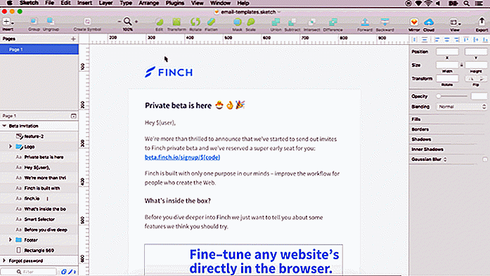 Converti disegni di schizzo in newsletter HTML con Slinky