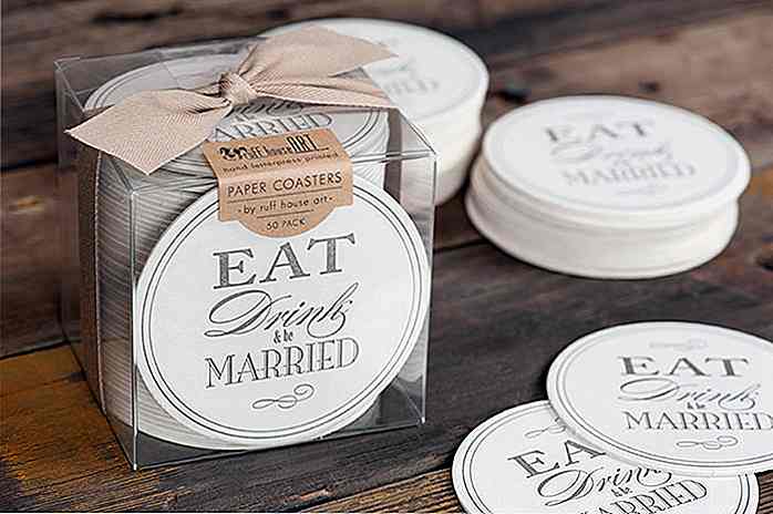 20 schöne Hochzeit Coaster Designs