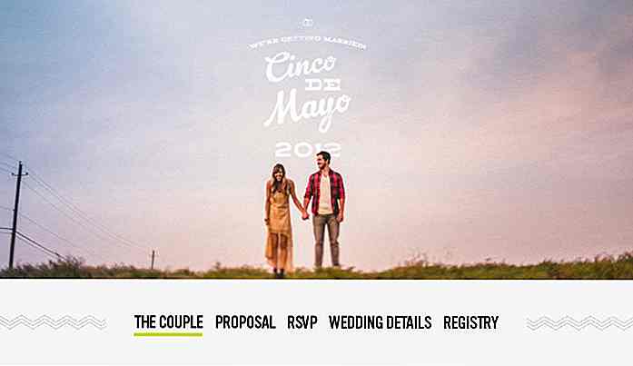 20 belles conceptions de site Web d'invitation de mariage