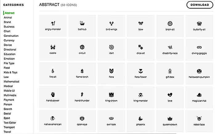 IcoFont geeft u 2100+ gratis pictogrammen in één bestand met enkele lettertypen