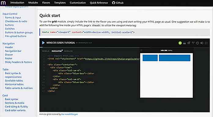 Creëer minimalistische responsieve lay-outs met Mini.css