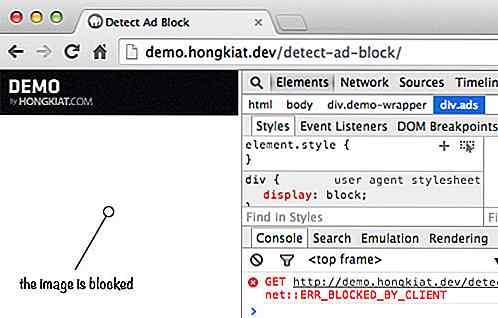 Rilevamento del blocco degli annunci con jQuery