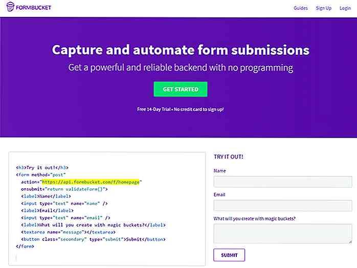 FormBucket: crea Web Form senza programmazione