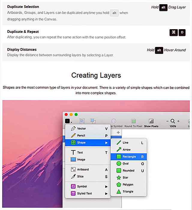 Sketch App Kilder - Det eneste stedet du trenger for Sketch Freebies og opplæringsprogrammer