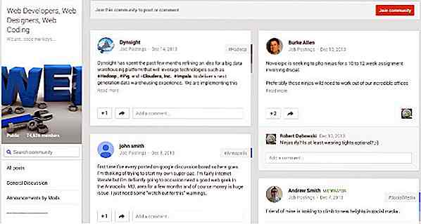 Toppdesignede Google+ fellesskap du bør følge