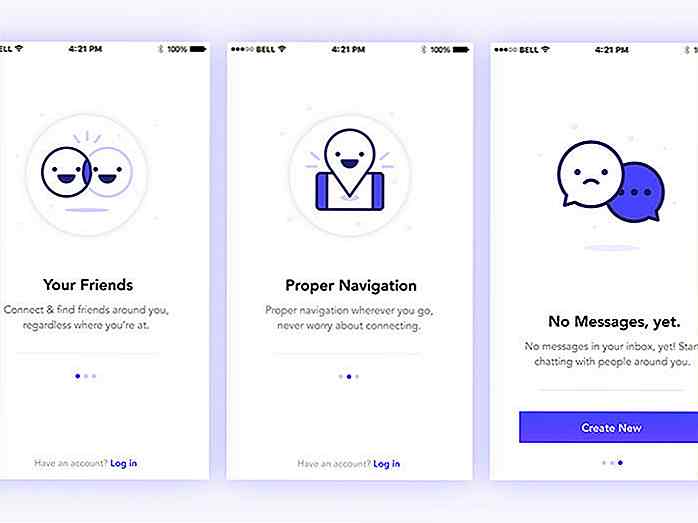 40 Clever Empty State Designs voor mobiele apps