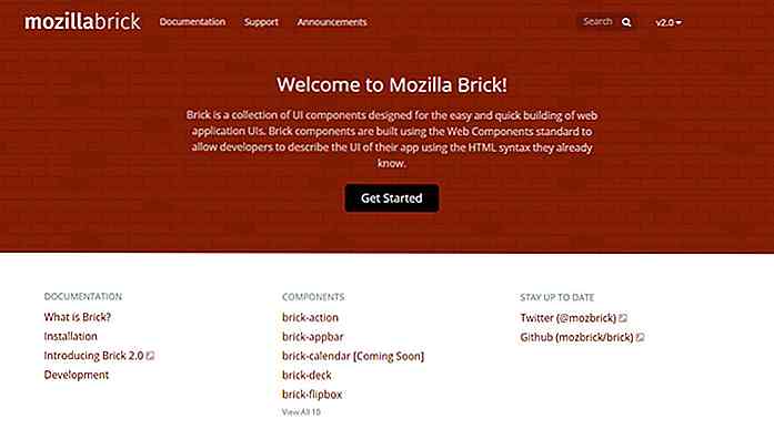 Mozilla Brick - Gratis UI Komponenter Bibliotek for Web Apps