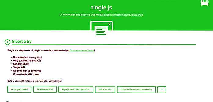 Tingle.js - Een gratis vanille JS Modal Window Script voor minimalisten