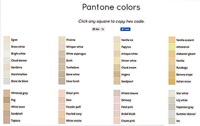 Finn Pantone Color Hex-koder med denne gratisappen