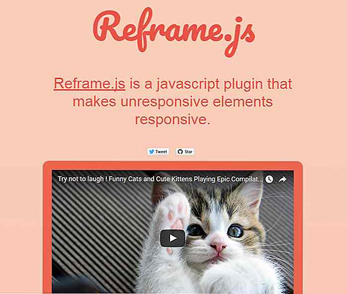 Maak alle ingesloten inhoud responsief met Reframe.js