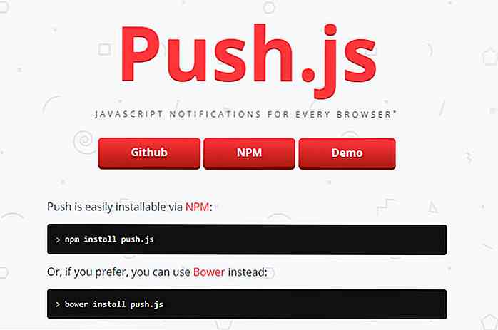 Send Browser Push Notifications med Push.js