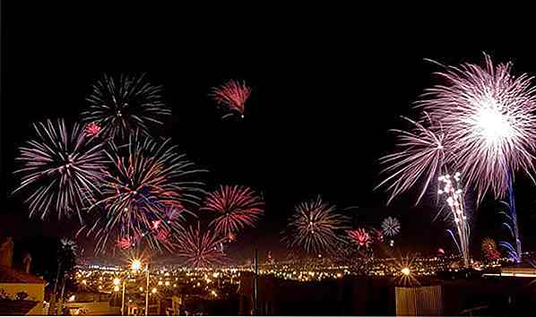 Celebración de Año Nuevo: 15 impresionantes fotos de fuegos artificiales